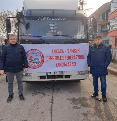 ANKARA’DAKİ HEMŞEHRİLERİMİZDEN DEPREM BÖLGESİNE BÜYÜK YARDIM