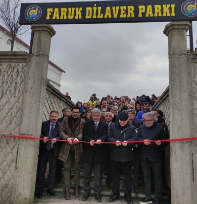 Hemşehrimiz araştırmacı yazar Faruk Dilaver’in ismini yaşatacak olan park açıldı