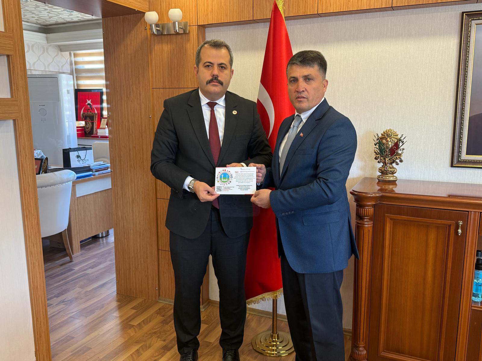 VEZİRKÖPRÜ KAYMAKAMI ÖZGÜR KAYA'YA DAVET...